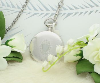 Zegarek męski kieszonkowy JVD LK16 ze stalową kopertą, szkłem mineralnym hartowanym i mechanicznym mechanizmem P2650-S. Elegancki zegarek kieszonkowy z cyframi 4.jpg