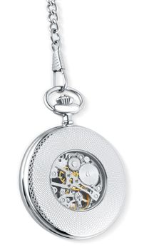 Zegarek męski kieszonkowy JVD LK16 ze stalową kopertą, szkłem mineralnym hartowanym i mechanicznym mechanizmem P2650-S. Elegancki zegarek kieszonkowy z cyframi arabskimi, 17 kamieniami i 4.jpg