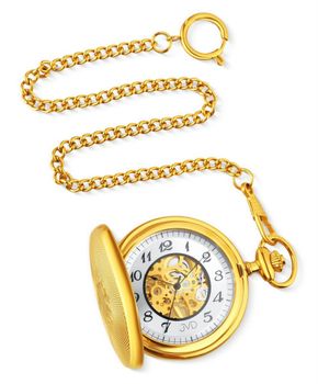 Zegarek męski pozłacany JVD LK17 ze stalową kopertą z powłoką PVDIPGold, szkłem mineralnym hartowanym i mechanicznym mechanizmem P2650-S. Elegancki zegarek kieszonkowy z cyframi arabskimi.1.jpg