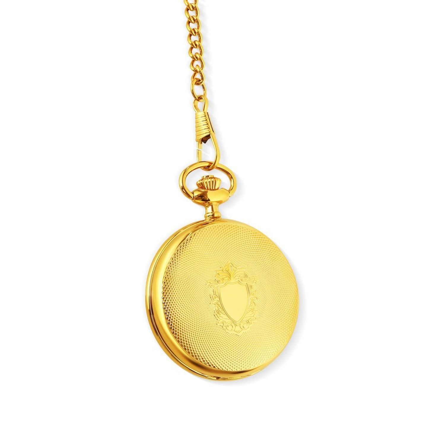 Zegarek męski pozłacany JVD LK17 ze stalową kopertą z powłoką PVDIPGold, szkłem mineralnym hartowanym i mechanicznym mechanizmem P2650-S. Elegancki zegarek kieszonkowy z cyframi arabskimi.1.jpg