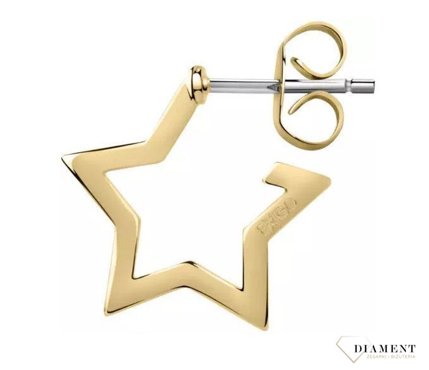 Kolczyk pozłacany gwiazdka LA PETITE STORY LPS02ARQ147 (1).jpg