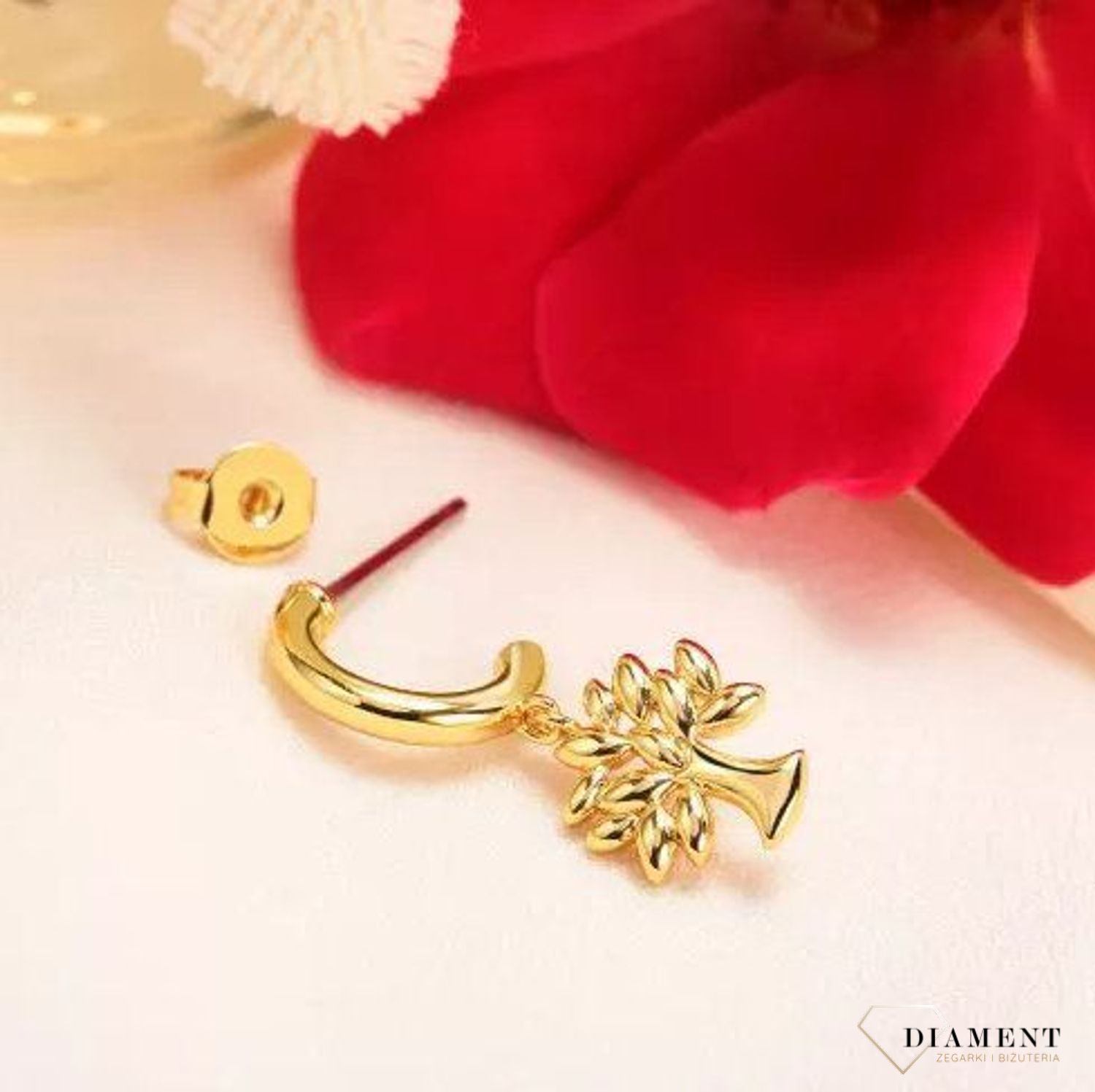 Kolczyk pozłacany drzewko LA PETITE STORY LPS02ARQ43 (1).jpg