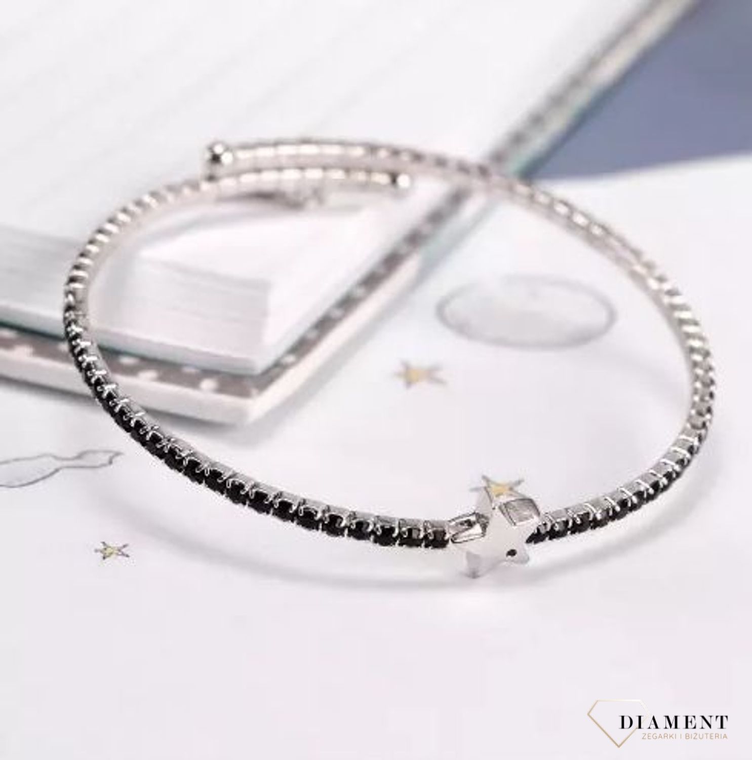 Bransoletka damska sztywna z gwiazdką LA PETITE STORY LPS05APZ15 (1).jpg