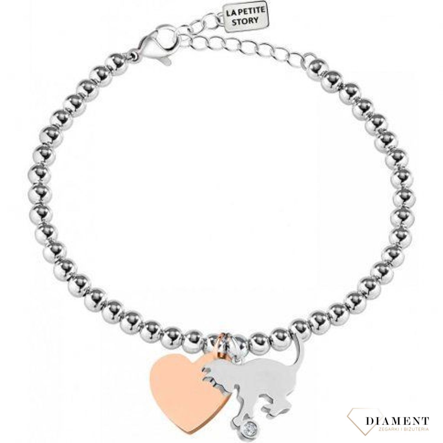Bransoleta ze stali LA PETITE LPS05AQI08 (2).jpg