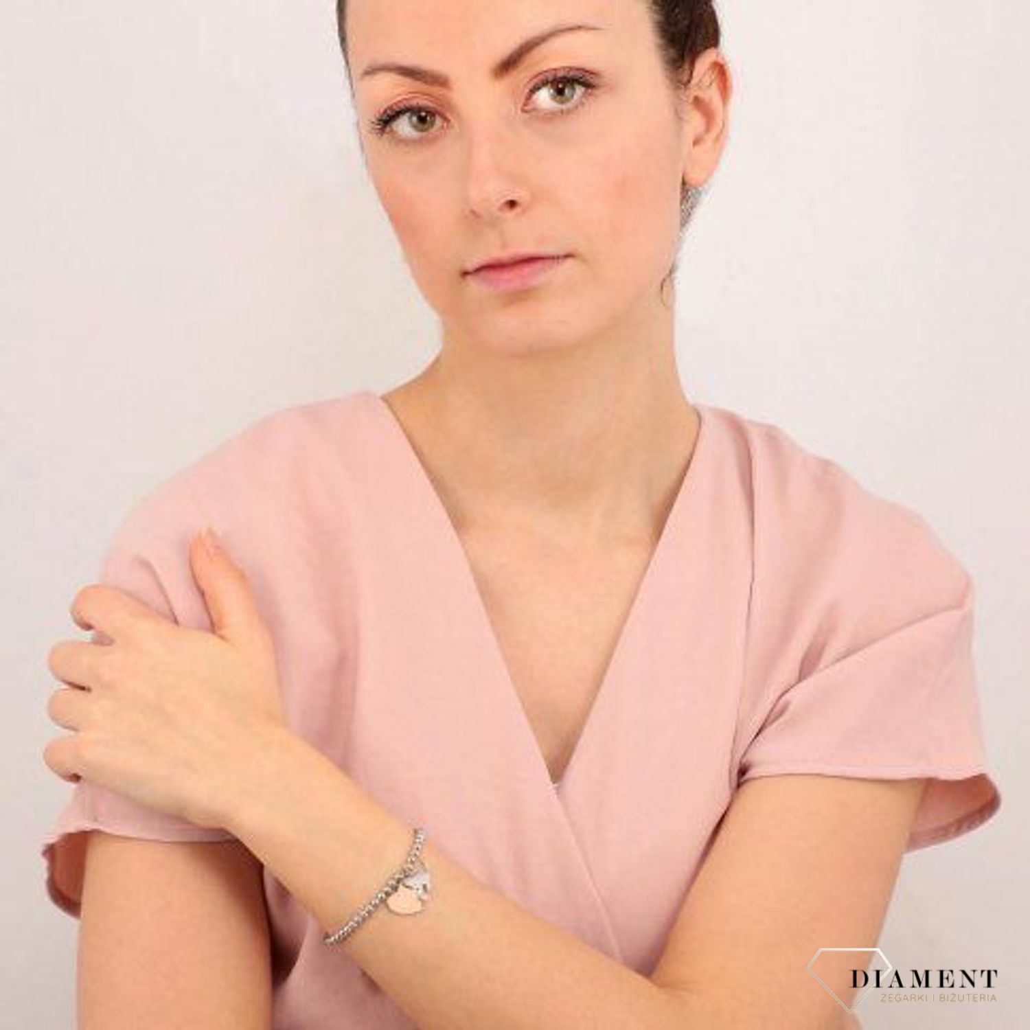 Bransoleta ze stali LA PETITE LPS05AQI08 (2).jpg