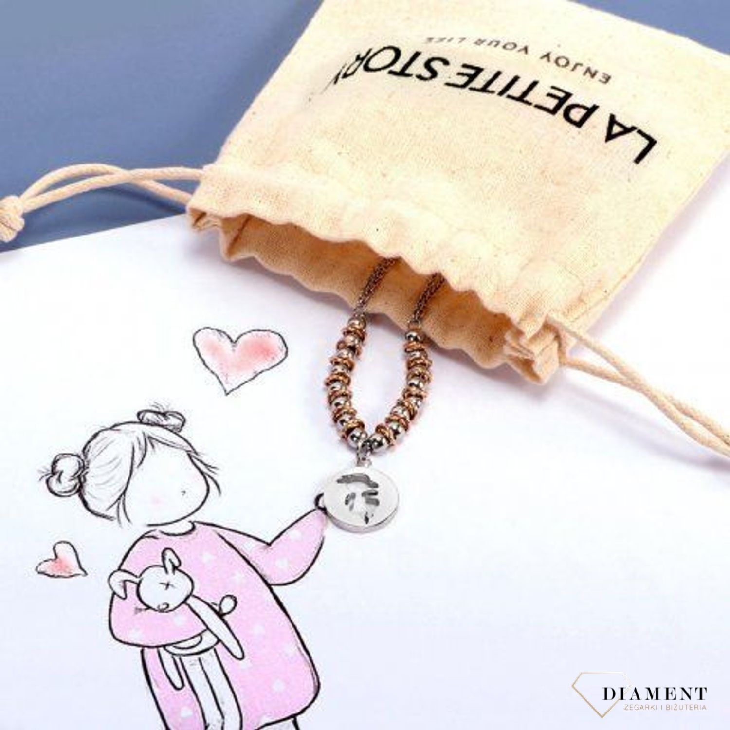 Bransoleta ze stali LA PETITE STORY LPS05AQL03 (6).jpg