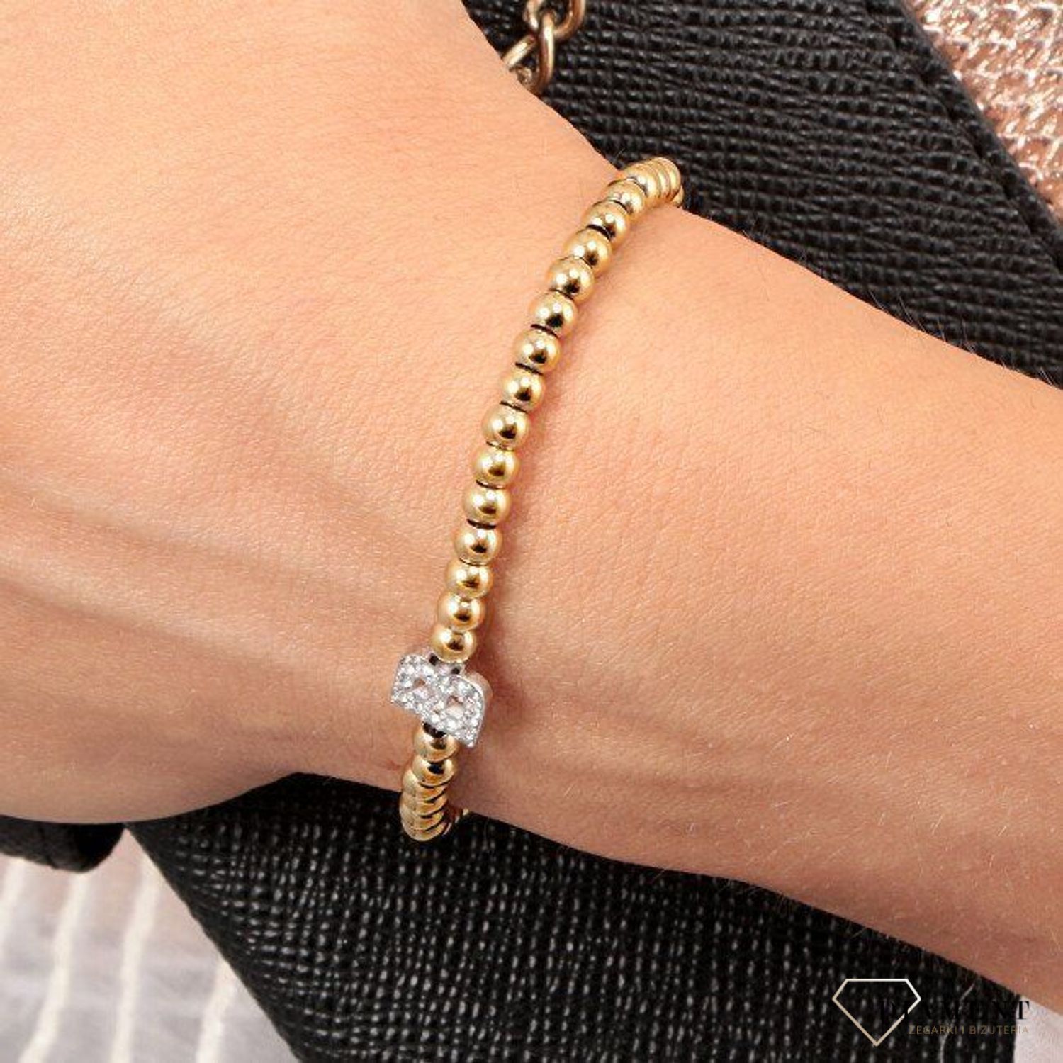 Bransoletka damska literka B Myself La Petite Story.jpg