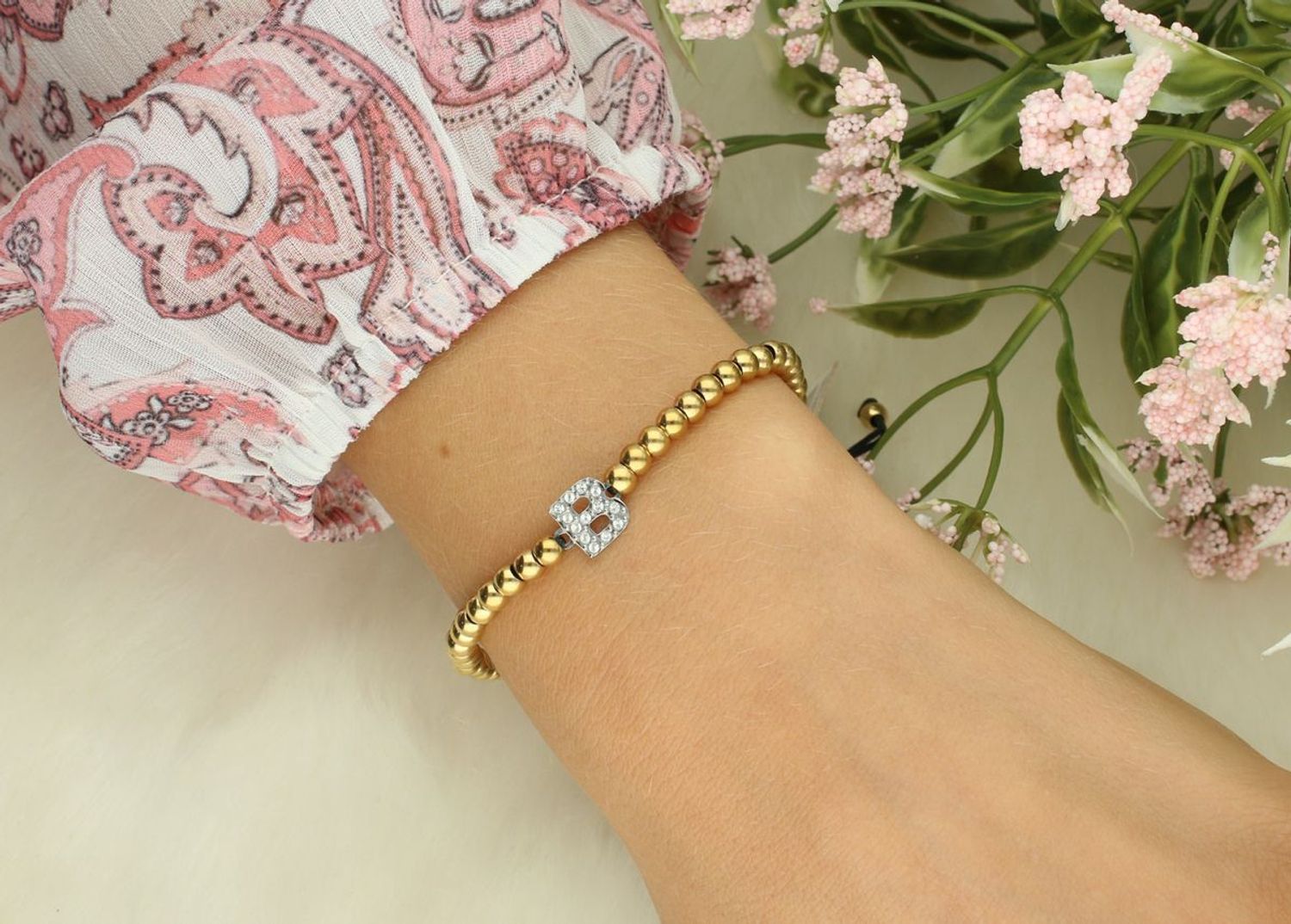 Bransoletka damska literka B Myself La Petite Story.jpg