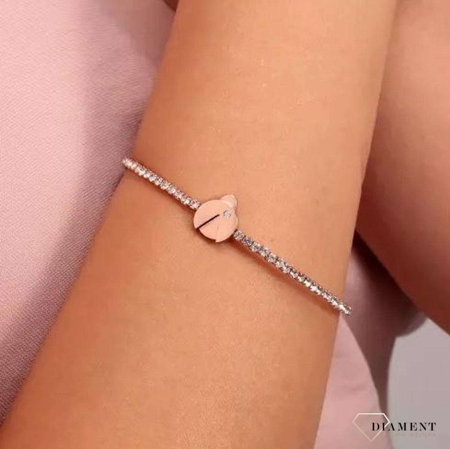 Bransoletka damska różowe złoto biedronka LA PETITE STORY LPS05ARR66 (6).jpg