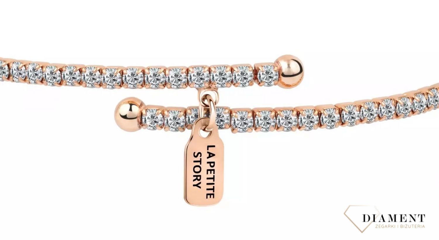 Bransoletka damska różowe złoto biedronka LA PETITE STORY LPS05ARR66 (6).jpg