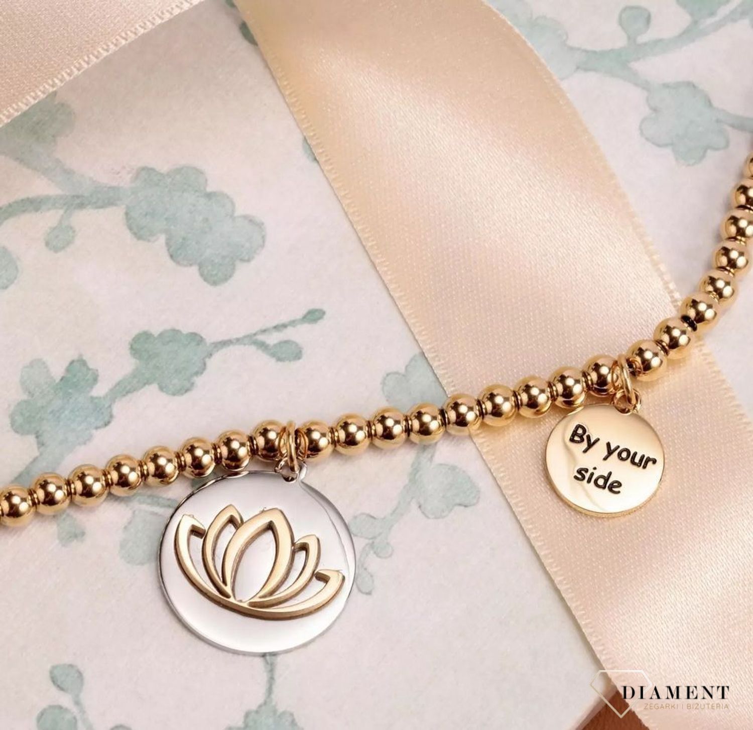 Bransoletka damska pozłacana kwiatek LA PETITE STORY LPS05ARR69 (5).jpg