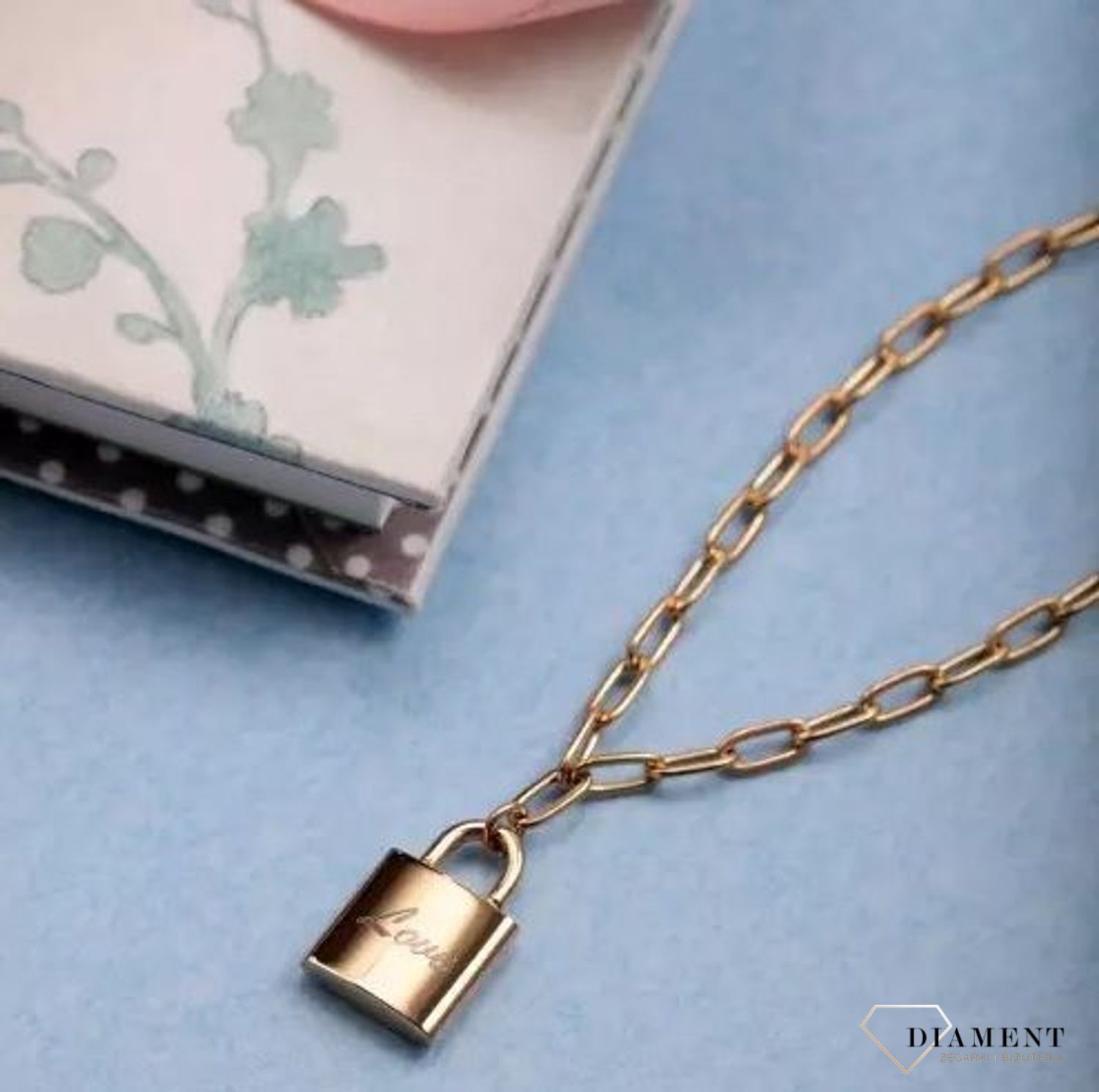 Bransoletka damska pozłacana kłódka LA PETITE STORY LPS05ASD18 (1).jpg