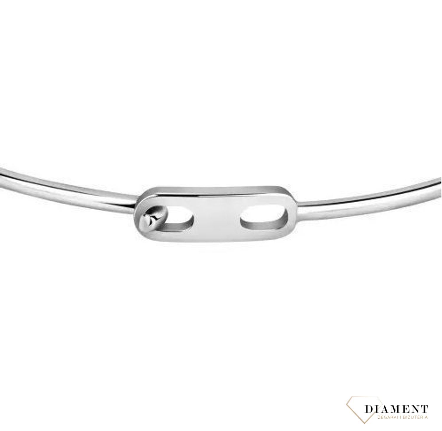 Bransoletka damska sztywna łapka psa i serce LA PETITE STORY LPS05ASF11. Bransoletka o podstawie w kształcie koła z zawieszkami serca z napisem.jpg