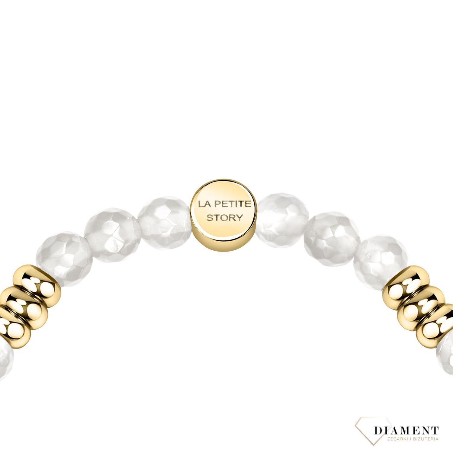 Bransoletka damska koraliki jadeit biały LA PETITE STORY LPS05ATA13 (1).jpg