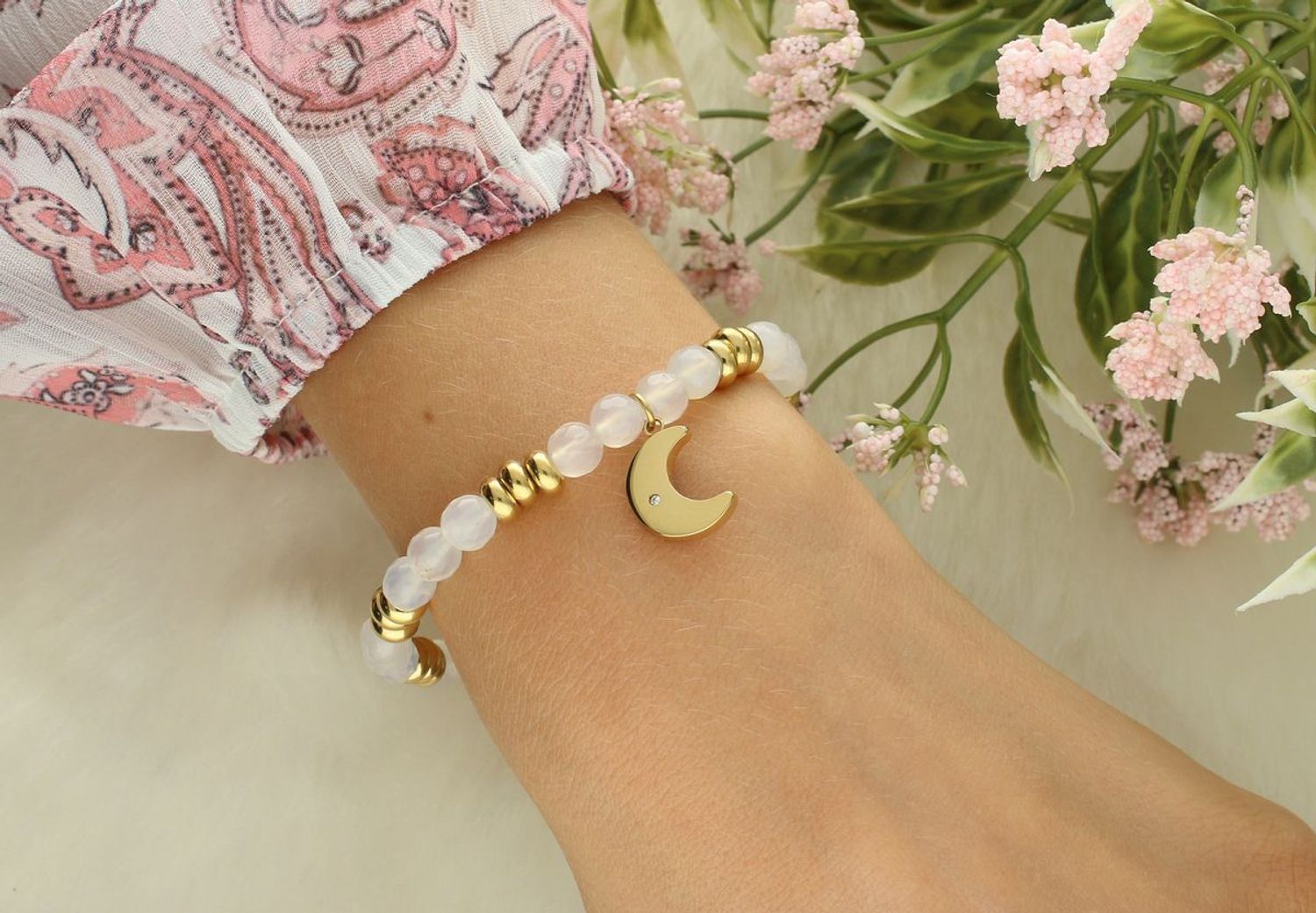 Bransoletka damska koraliki jadeit biały LA PETITE STORY LPS05ATA13 (1).jpg