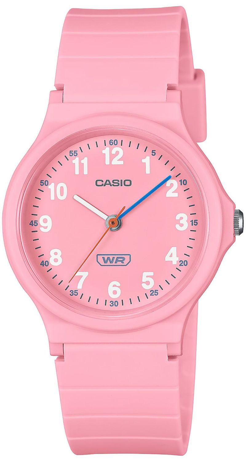 Zegarek Casio Classic na pasku LQ-24B-4BEF różowy. Różowy mały zegarek. Minimalistyczny zegarek Casio. Tani zegarek Casio. Zegarek dziewczęcy. Kolorowy zegarek różowy. Zegarek z cyframi. CASIO Collection STANDARD. Zegarek na.jpg