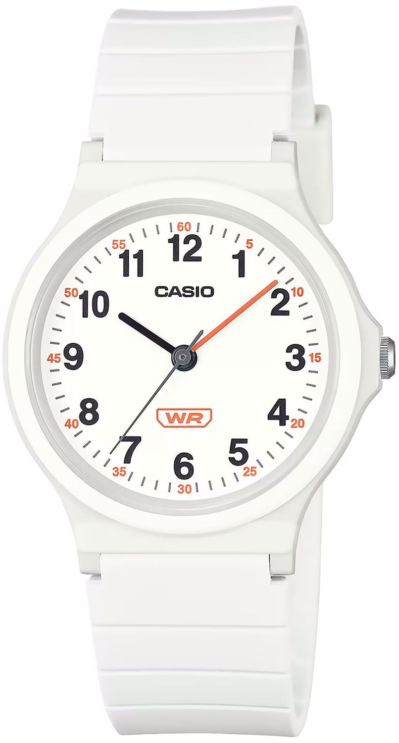 Zegarek Casio Classic na pasku LQ-24B-7BEF biały. Biały mały zegarek. Minimalistyczny zegarek Casio. Tani zegarek Casio. Zegarek dziecięcy. Biały zegarek na lato. Zegarek z cyframi. CASIO Collection STANDARD. Zegarek na pre1.jpg