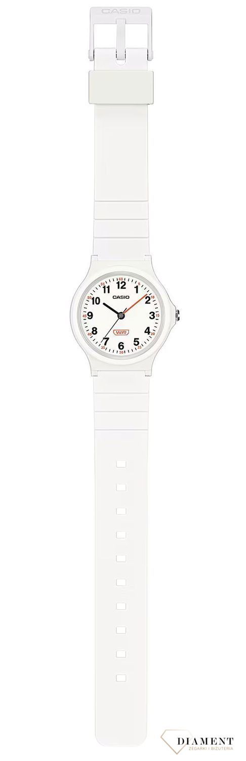Zegarek Casio Classic na pasku LQ-24B-7BEF biały. Biały mały zegarek. Minimalistyczny zegarek Casio. Tani zegarek Casio. Zegarek dziecięcy. Biały zegarek na lato. Zegarek z cyframi. CASIO Collection STANDARD. Zegarek na pre1.jpg