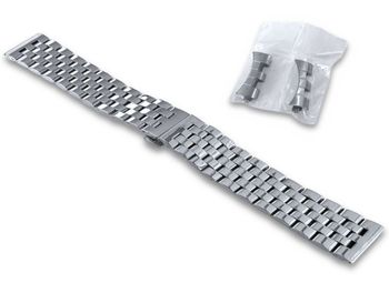 Elegancka bransoleta stalowa do zegarka LAVVU LS1CS22 o szerokości 22 mm. Srebrna, wykonana ze stali nierdzewnej, z uniwersalnym mocowaniem i solidną klamerką. Idealna do zegarków klasycznych i smartwatchy.1.jpg