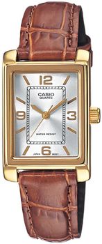 Zegarek Casio LTP-1234PGL-7AEG zegarek damski złoty brązowy pasek.jpg