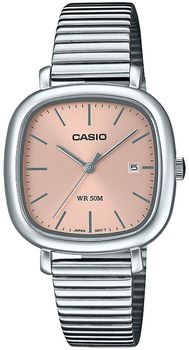 Zegarek damski Casio LTP-B166D-4AVEF Classic Lady – różowa tarcza, stalowa bransoleta, 5 ATM.jpg