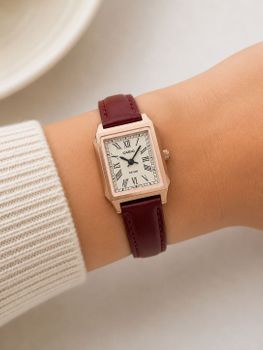 Casio LTP-B190RGL-4BVER – elegancki zegarek damski z różową tarczą, kopertą w kolorze różowego złota, skórzanym paskiem i mechanizmem kwarcowym..jpg
