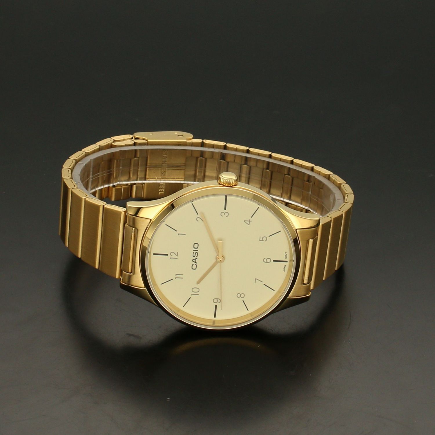 Zegarek męski Casio pozłacany na bransolecie  LTP-E140GG-9BEF  ⌚ Zegarki Casio ✓Zegarki męskie✓ Prezent z grawerem✓ Kurier Gratis 24h✓ Gwarancja najniższej ceny✓ Grawer gratis (2).jpg