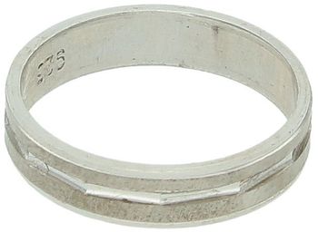 Obrączka Damska Srebrna LUX42 – Satynowa z Cięciem, Srebro 925, 4 mm.jpg