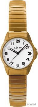 Zegarek damski Lavvu rozciągana złota bransoleta LWL5012 (2).jpg