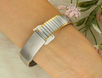 Elegancki damski zegarek LAVVU STOCKHOLM Small Bicolor LWL5014 z elastyczną bransoletą SMART-FLEX. Klasyczny design, stal nierdzewna, wodoszczelność 5 ATM (1).jpg