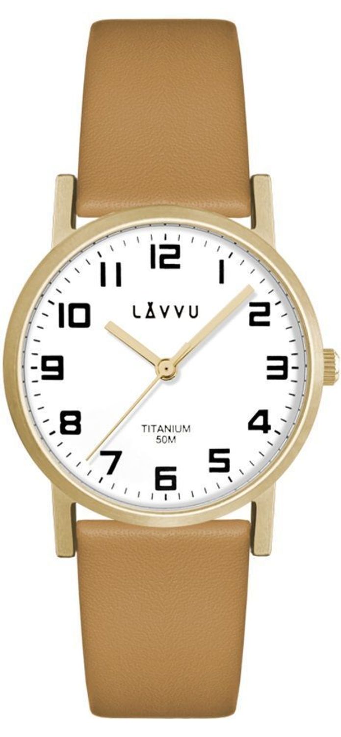 Zegarek damski Lavvu klasyczny na brązowym pasku LWL5031.jpg