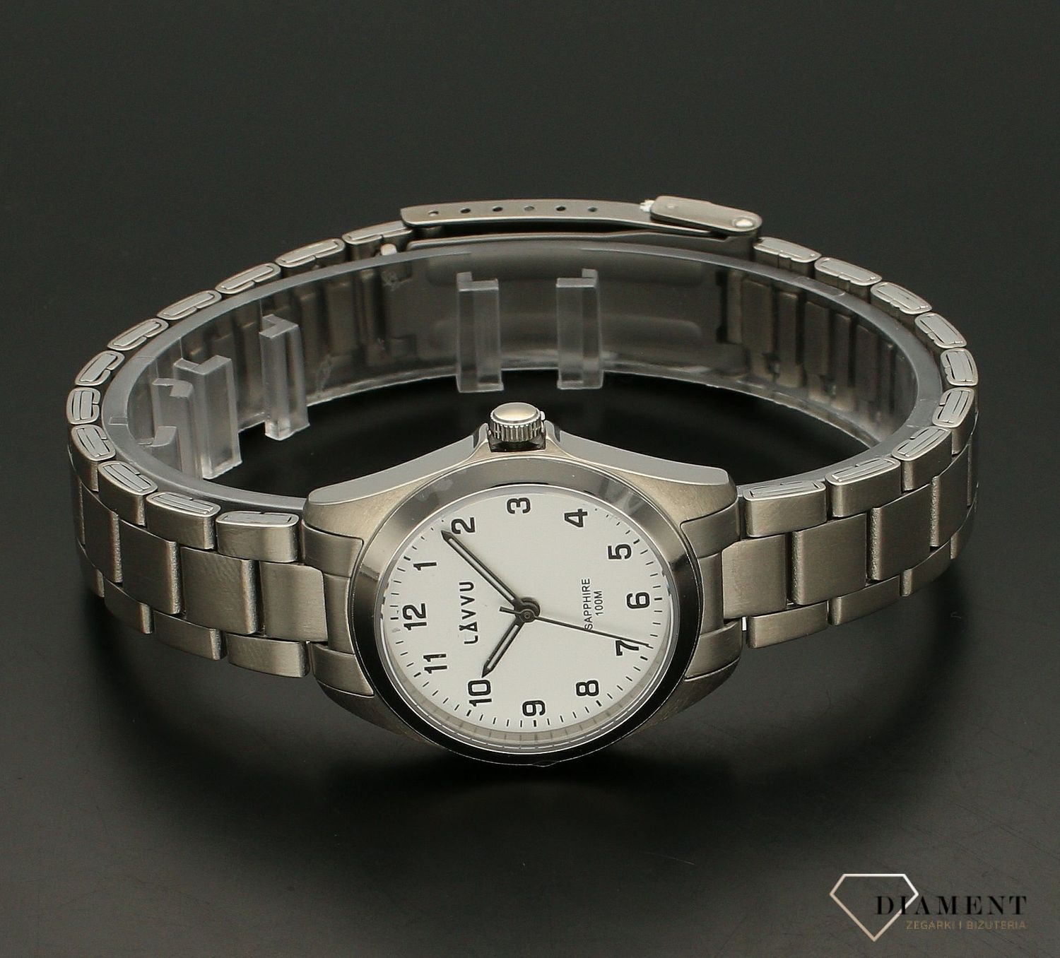 Zegarek damski tytanowy na bransolecie Lavvu LWL5050 klasyczny.jpg