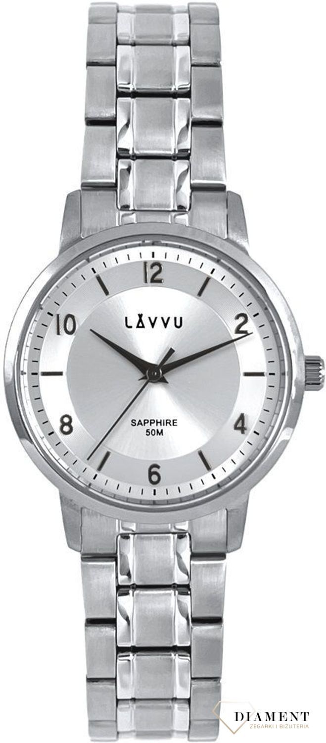 Zegarek damski stalowy Lavvu klasyczny na srebrnej tarczy LWL5060. Zegarki damskie czeskiej marki LAVVU charakteryzują się niespotykaną trwałością i najwyższej jakości materiałami. Do produkcji czasomierzy, wybrano h.jpg