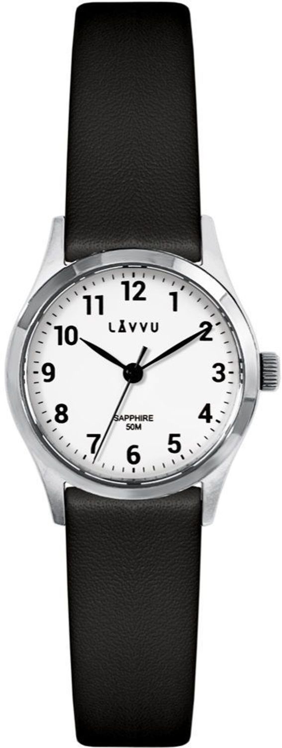 Zegarek damski stalowy Lavvu klasyczny na czarnym pasku LWL5070. Zegarki damskie czeskiej marki LAVVU charakteryzują się niespotykaną trwałością i najwyższej jakości materiałami. Do produkcji czasomierzy, wybrano hipoa.jpg