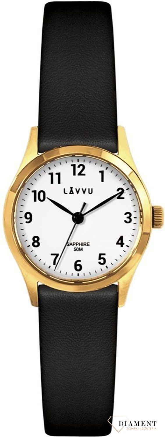 Zegarek damski stalowy Lavvu klasyczny na czarnym pasku LWL5072.Zegarki damskie czeskiej marki LAVVU charakteryzują się niespotykaną trwałością i najwyższej jakości materiałami. Do produkcji czasomierzy, wybrano hipoal.jpg