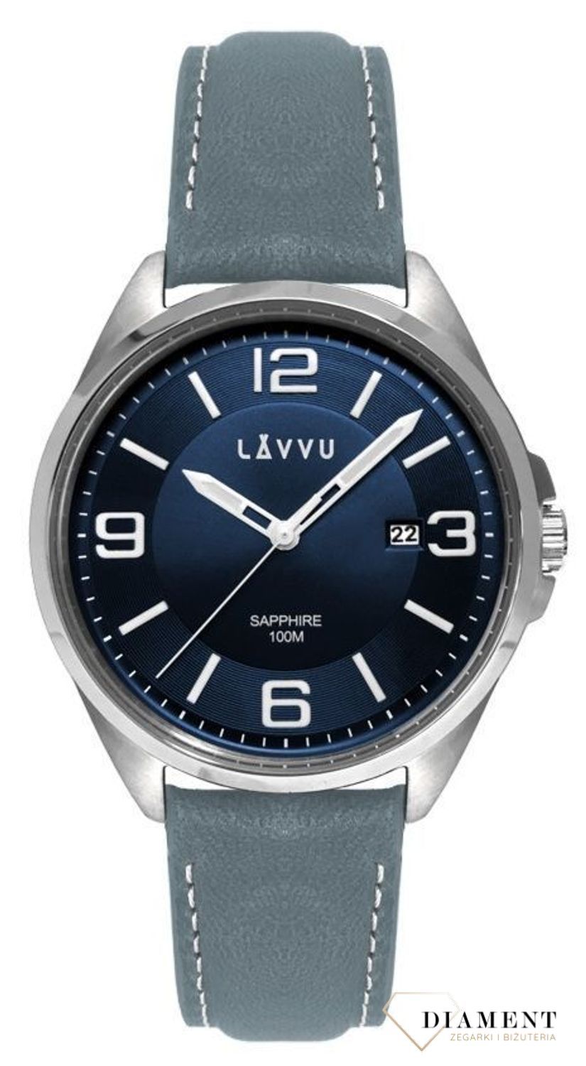 Zegarek męski LAVVU HERNING Blue szafirowe szkło.jpg