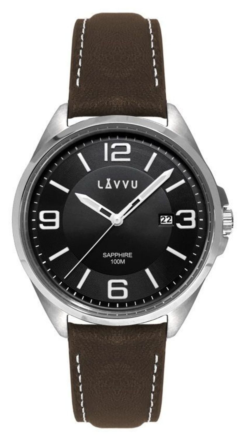 Zegarek męski LAVVU HERNING Black szafirowe szkło.jpg