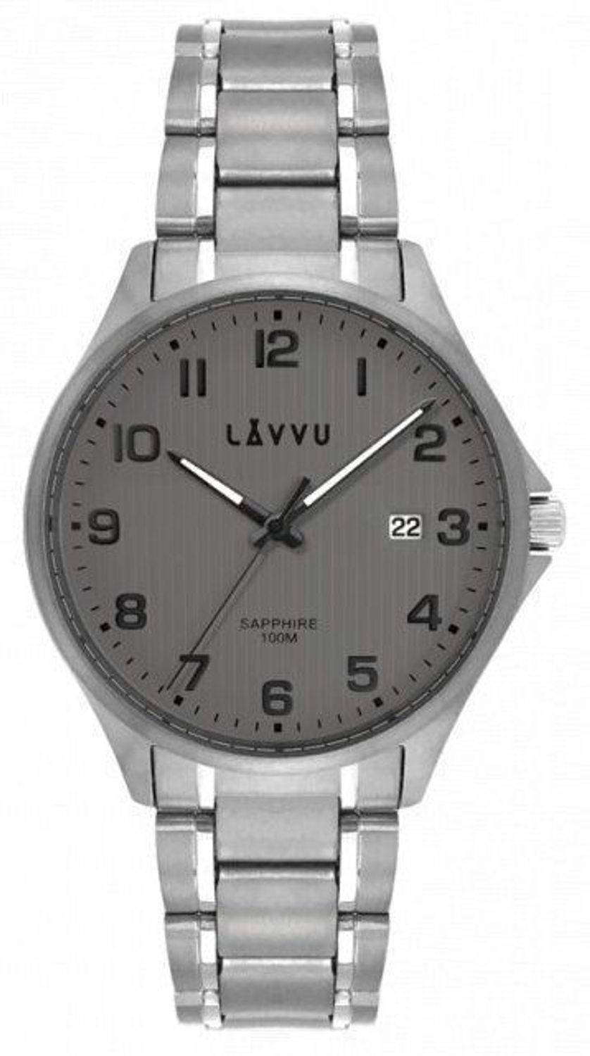 Zegarek męski z szafirowym szkłem LAVVU LWM0152. Zegarek męski Lavvu. Zegarek męski z szafirowym szkłem. Zegarek męski idealny na prezent. Zegarek męski Lavvu na bransolecie..jpg