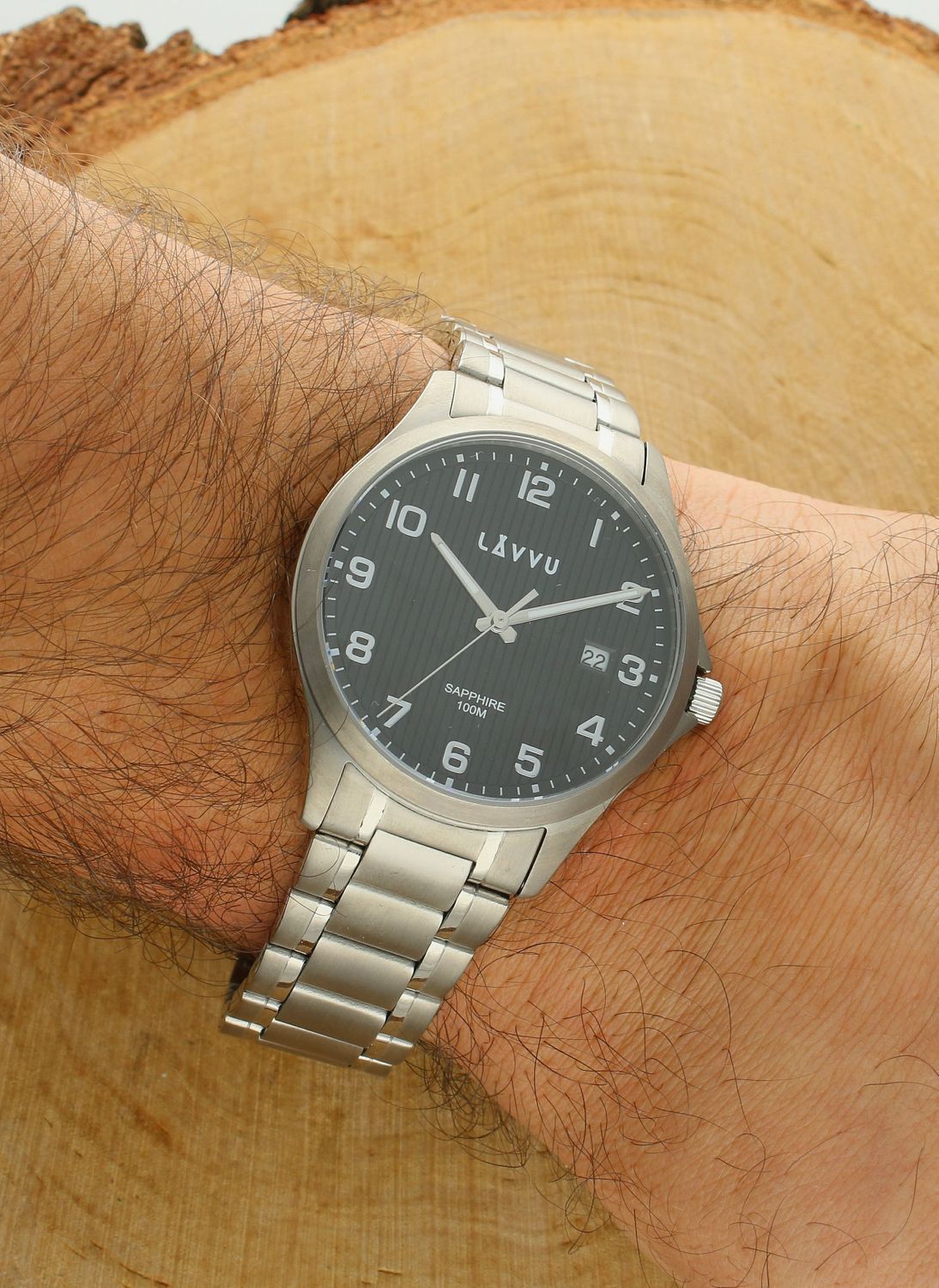 Zegarek Lavvu Tytanowy ze szkłem szafirowym ​TITANIUM LILLEHAMMER Black LWM0154. Minimalistyczny i modny zegarek męski najwyższej jakości, który jest funkcjonalny i posiada kilka unikalnych rzeczy takich jak szkło szaf.jpg