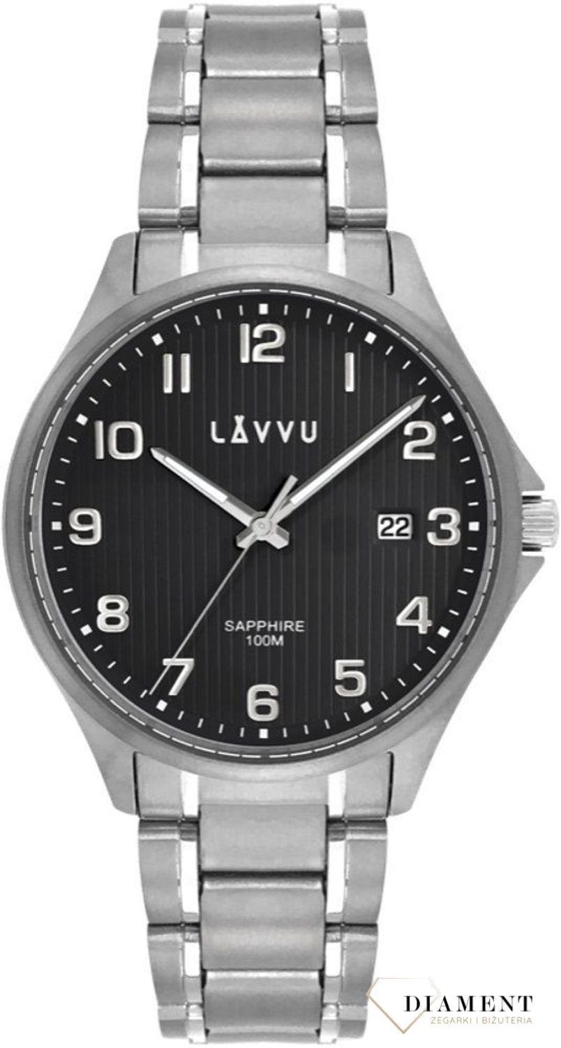 Zegarek Lavvu Tytanowy ze szkłem szafirowym ​TITANIUM LILLEHAMMER Black LWM0154. Minimalistyczny i modny zegarek męski najwyższej jakości, który jest funkcjonalny i posiada kilka unikalnych rzeczy takich jak szkło szaf.jpg