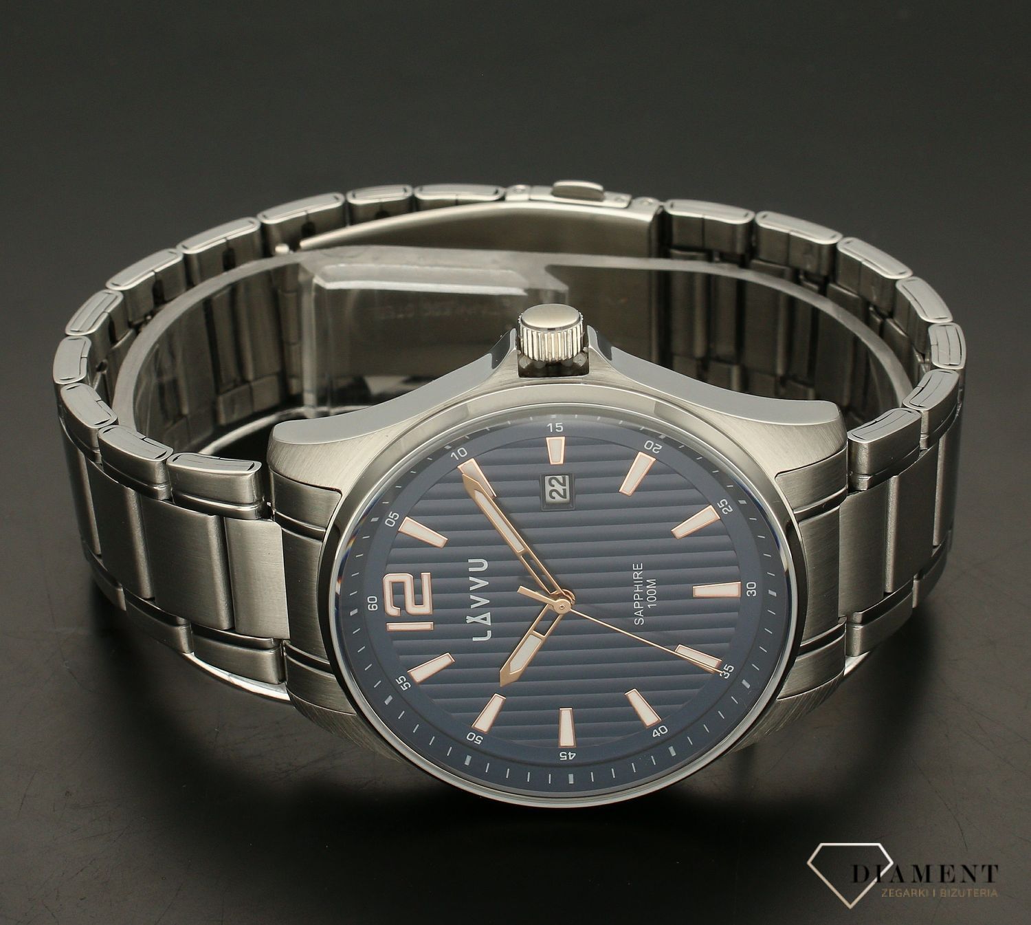 Zegarek ze szkłem szafirowym ​LAVVU Nordkapp LWM0161.jpg