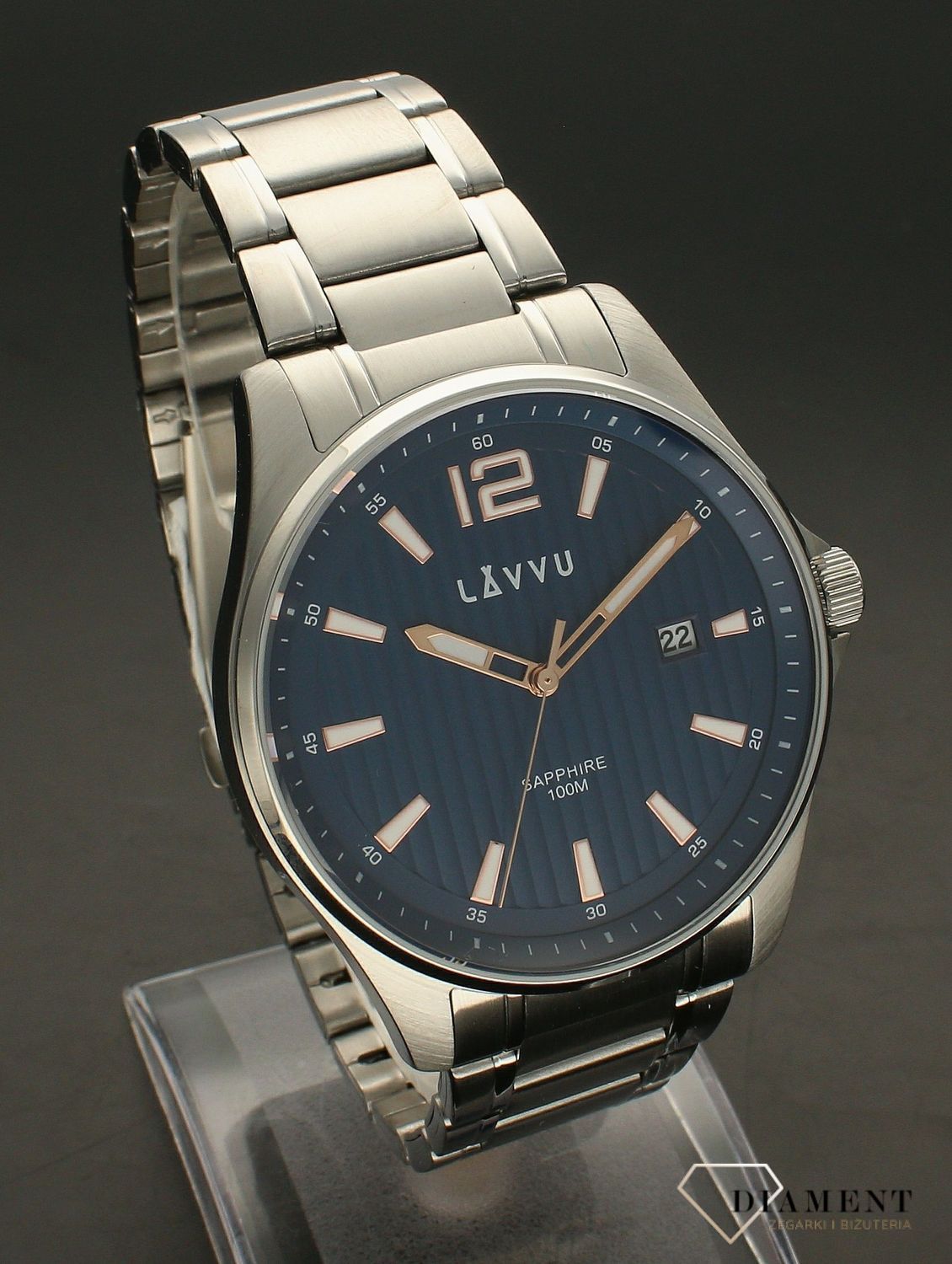 Zegarek ze szkłem szafirowym ​LAVVU Nordkapp LWM0161.jpg