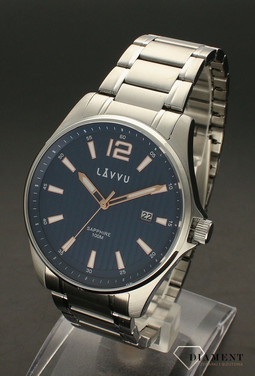 Zegarek ze szkłem szafirowym ​LAVVU Nordkapp LWM0161.jpg