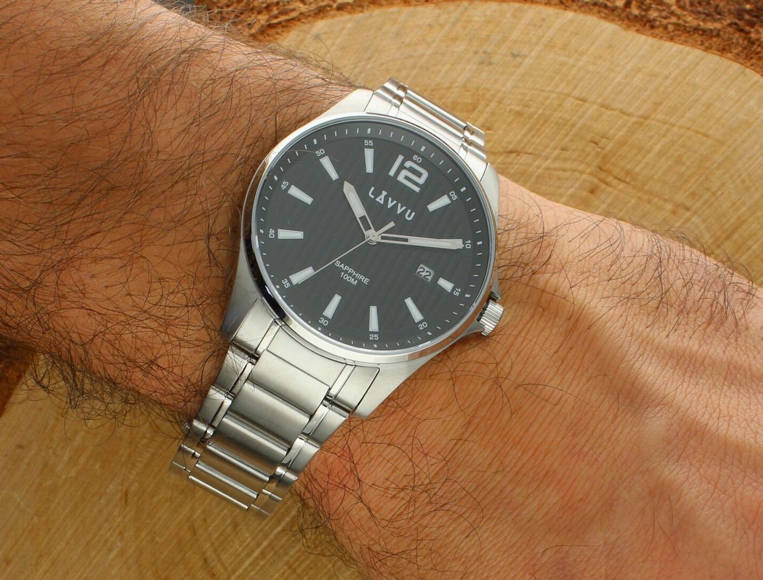 Zegarek ze szkłem szafirowym ​LAVVU Nordkapp LWM0162.jpg