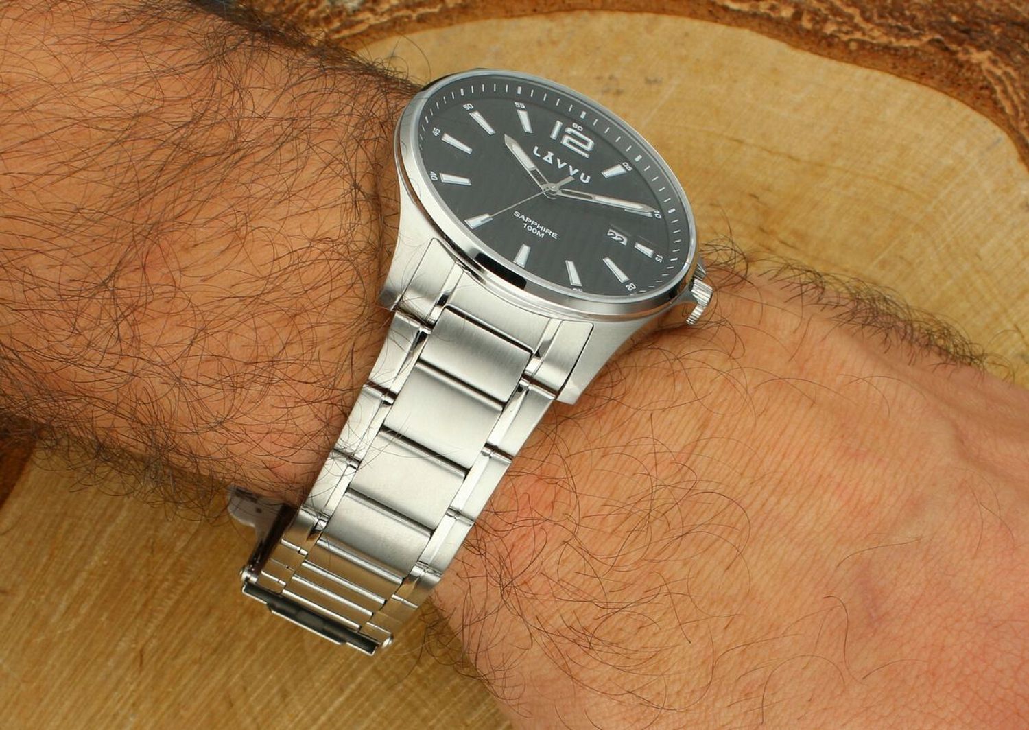 Zegarek ze szkłem szafirowym ​LAVVU Nordkapp LWM0162.jpg