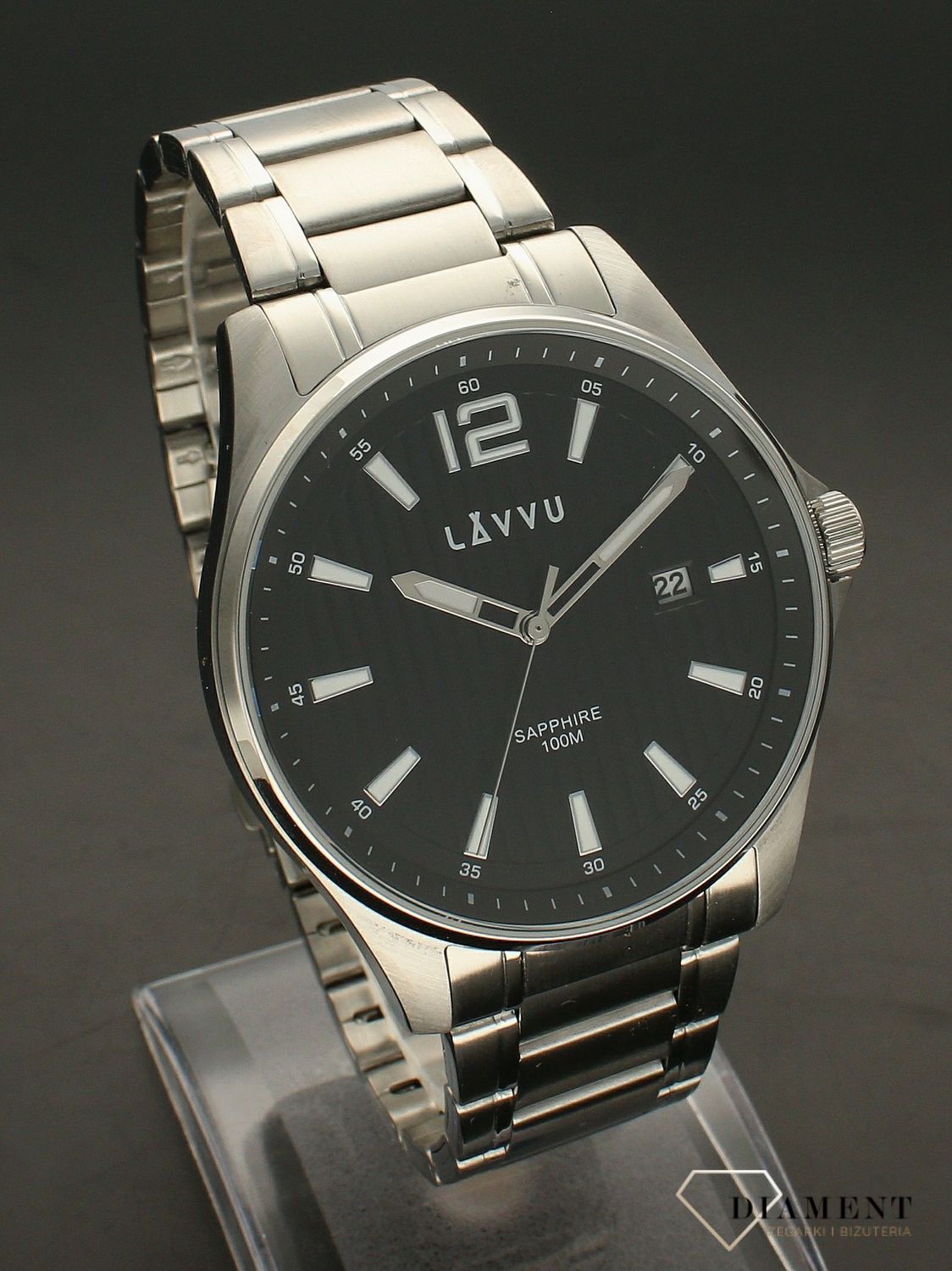 Zegarek ze szkłem szafirowym ​LAVVU Nordkapp LWM0162.jpg