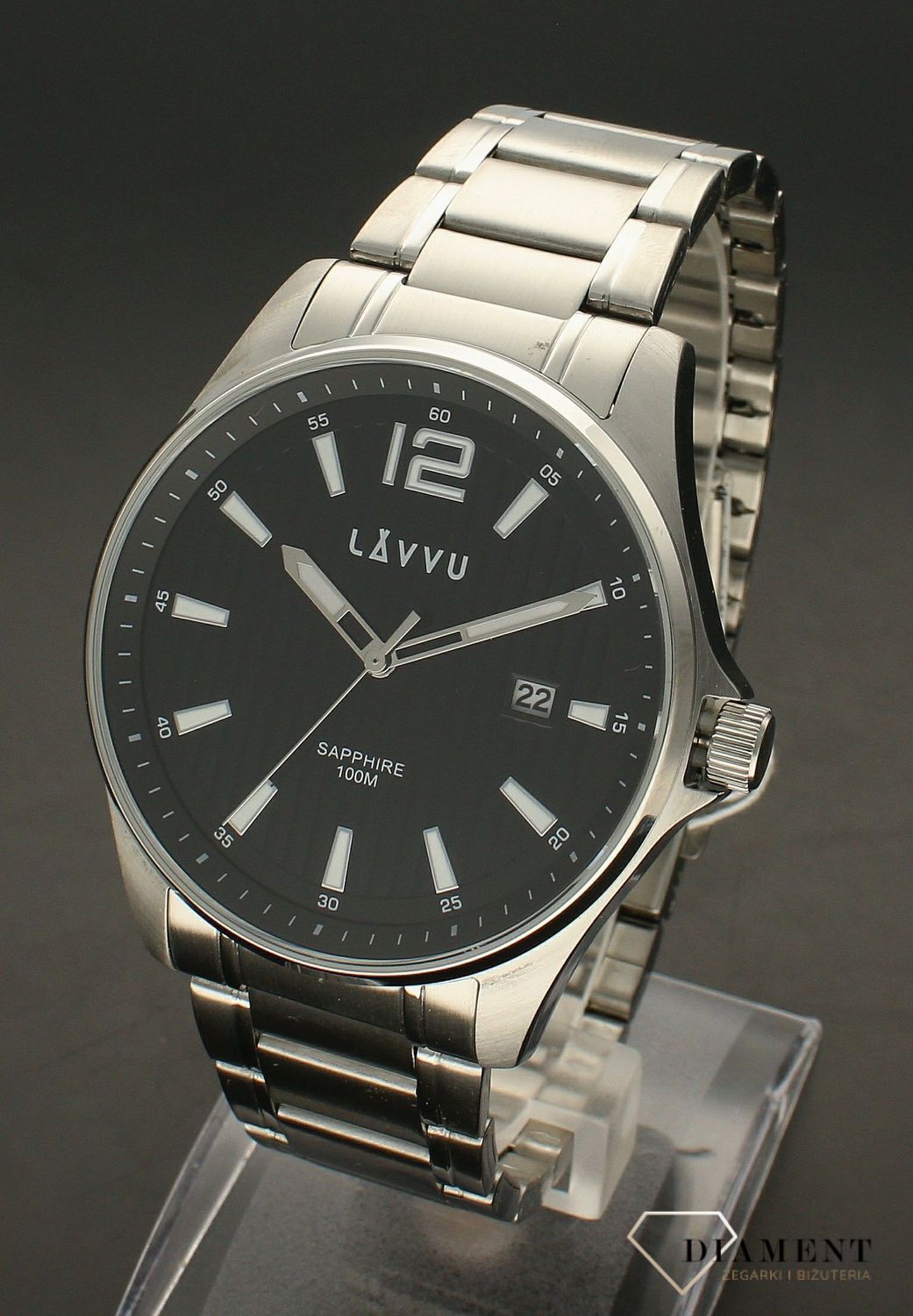 Zegarek ze szkłem szafirowym ​LAVVU Nordkapp LWM0162.jpg