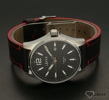 Zegarek męski ze szkłem szafirowym LAVVU Nordkapp LWM0165. Modny zegarek, który został stworzony z myślą o mężczyznach poszukujących inspiracji do codziennych stylizacji. Szafirowe szkło, skórzany pasek w kolorze czarnym z cz (1).jpg