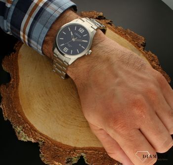 Zegarek męski szafirowe szkło ​LAVVU Niebieska tarcza LWM0191.  Minimalistyczny i modny zegarek męski najwyższej jakości, który jest funkcjonalny i posiada kilka unikalnych rzeczy takich jak szkło szafiro (1).jpg