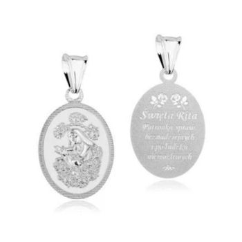 Medalik srebrny 925 Święta Rita – 24 × 17 mm.jpg